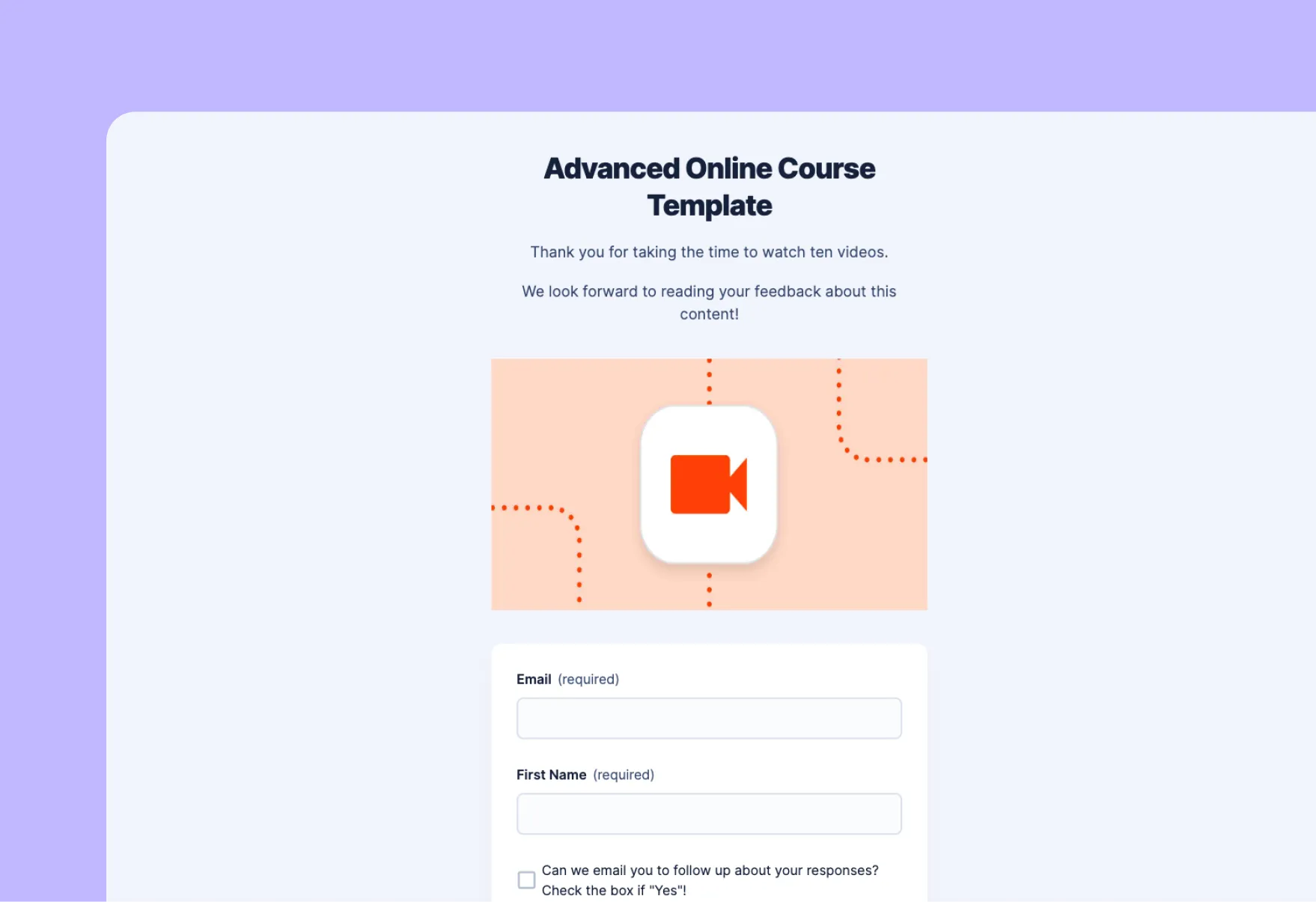 Advanced Video Course Preview
