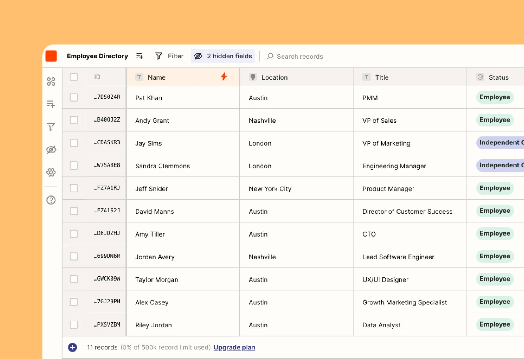 Employee Directory Template