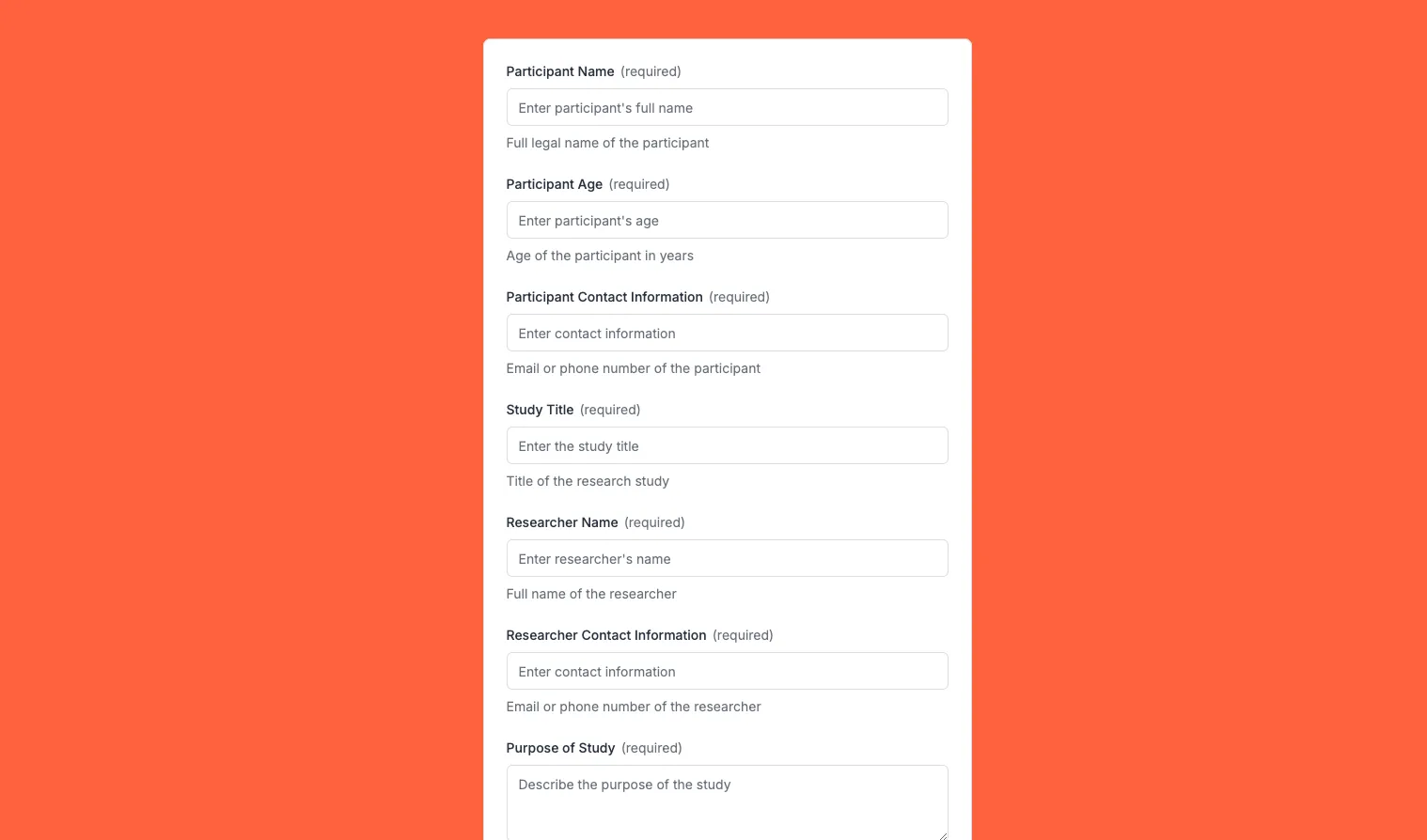 Research Consent Form